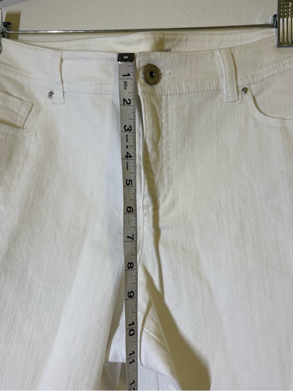 INC International Concepts White Skinny Jeans - Picture 4 of 9